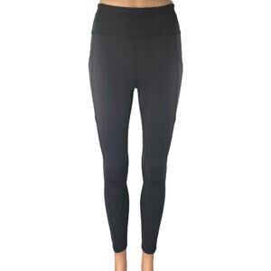 Lululemon Women's Black Mid Rise Yoga Workout Athletic Leggings Pants Size 4